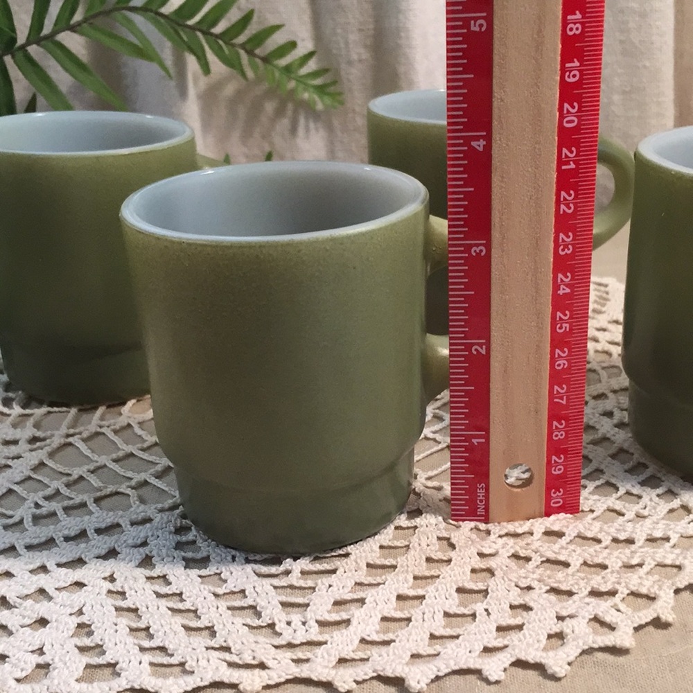 Vintage Fire King Mugs Set Of 4 - Picture 7 of 8